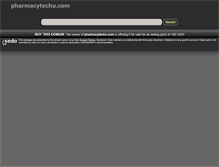 Tablet Screenshot of pharmacytechu.com